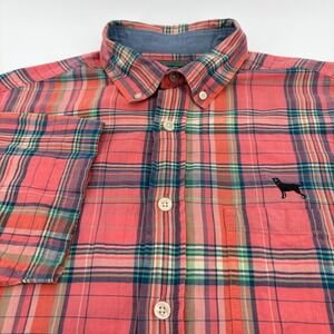 Woolrich Men's Plaid Short Sleeve Button Up Shirt Size M‎ Outdoor Clothing